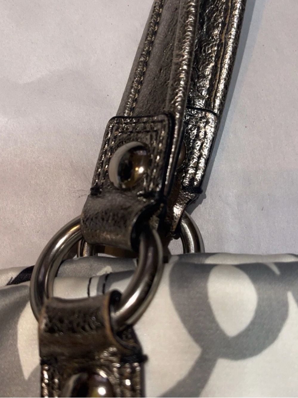 COACH POPPY Graffiti Bella GLam Large Tote Sequin 14735 “This Is A Coach Bag” - Picture 15 of 16